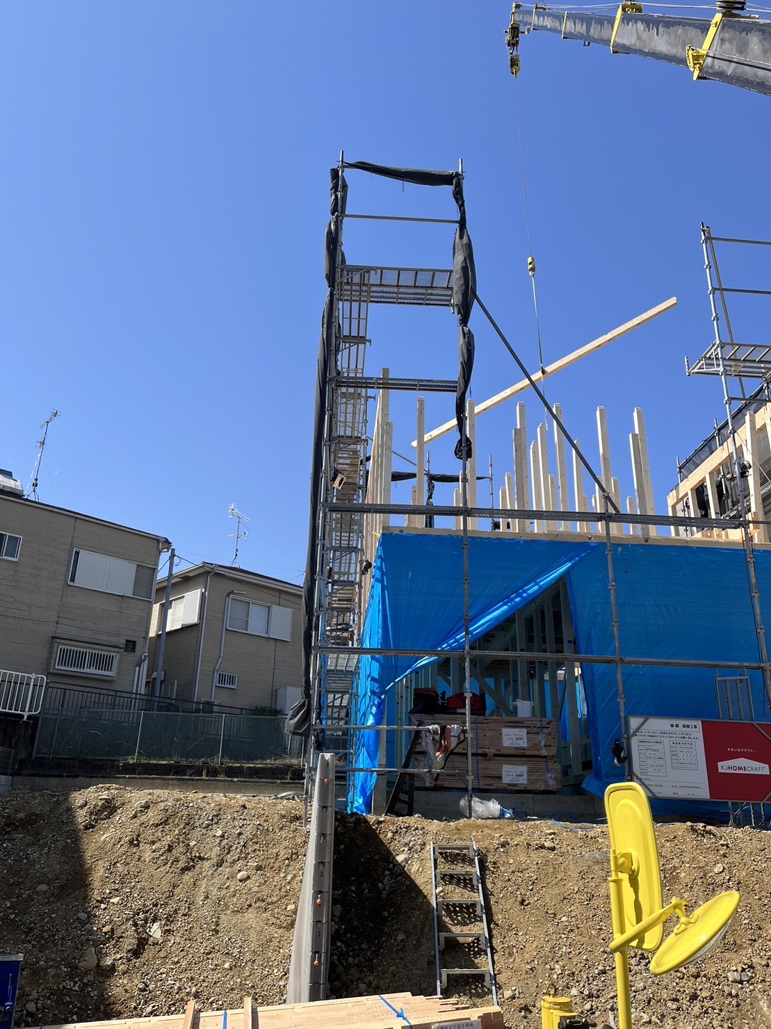 天神台2号地上棟 - 京都（宇治 城陽）の新築一戸建て・分譲｜KJホームクラフト｜京都住宅建設